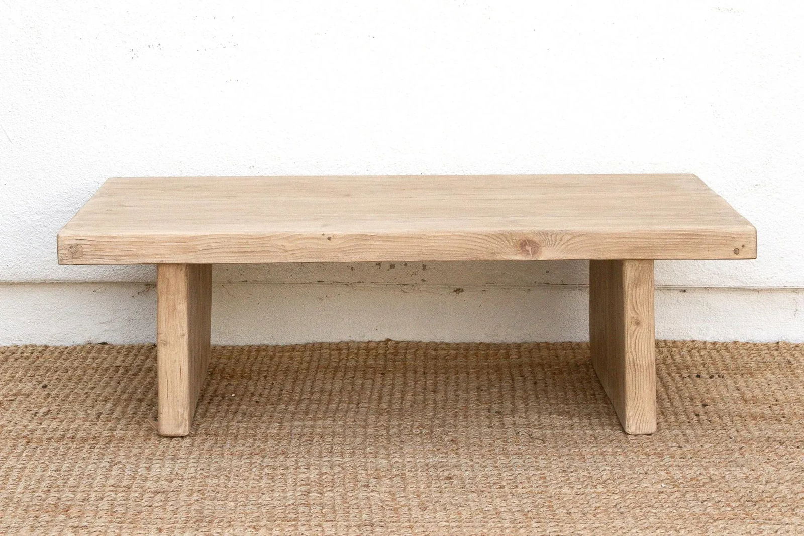 Primitive Coffee Table From Old Wood - 3