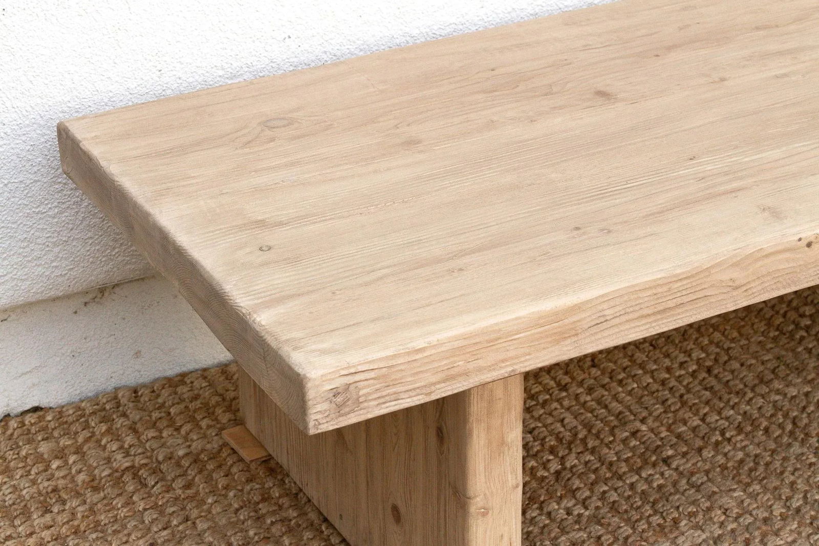 Primitive Coffee Table From Old Wood - 4