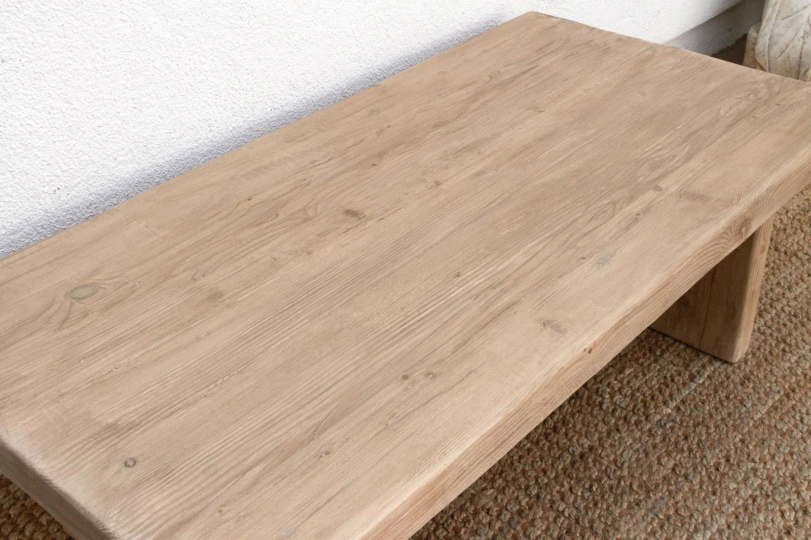 Primitive Coffee Table From Old Wood - 6