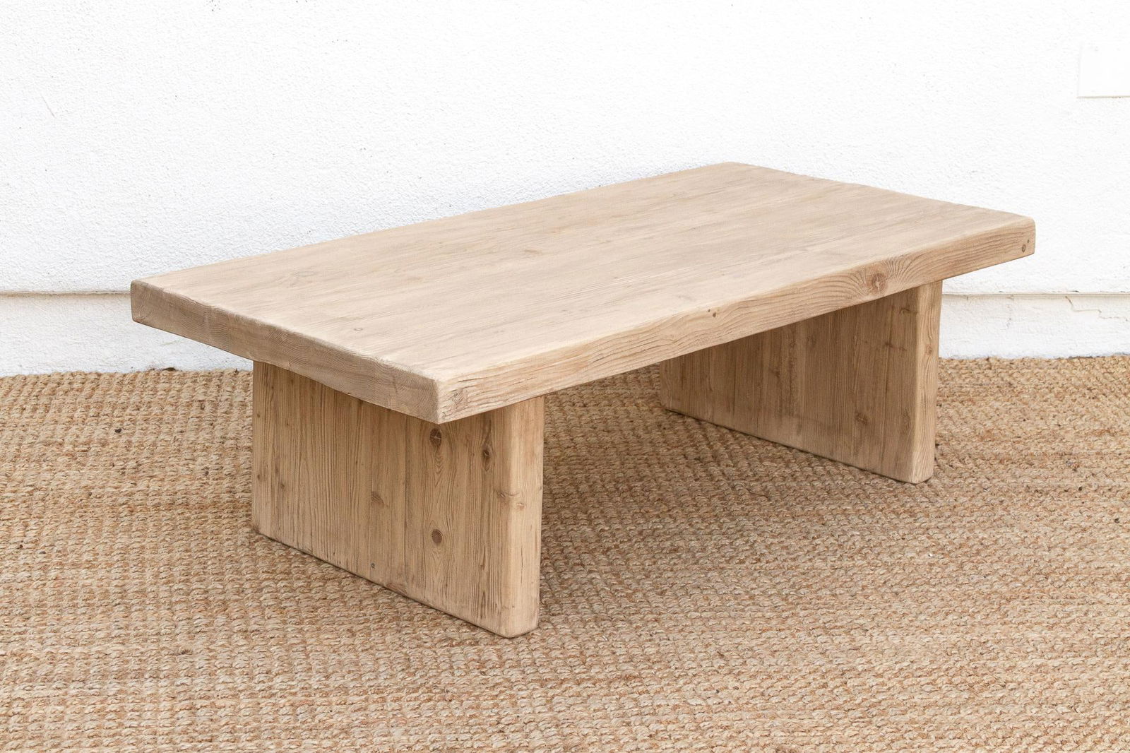 Primitive Coffee Table From Old Wood - 7