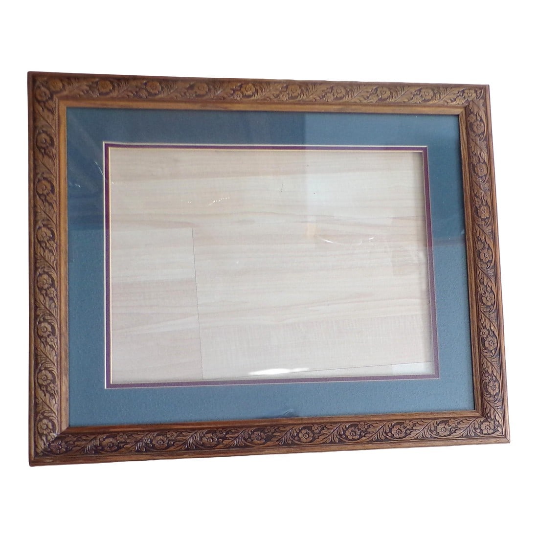 Large Mid 20th Century Brown Wooden Frame: I have no idea whether it is vintage or antique. If I were to guess I would say it is at least vintage, but that is all that is - a guess. And your guess is as good as mine. It is prepared for