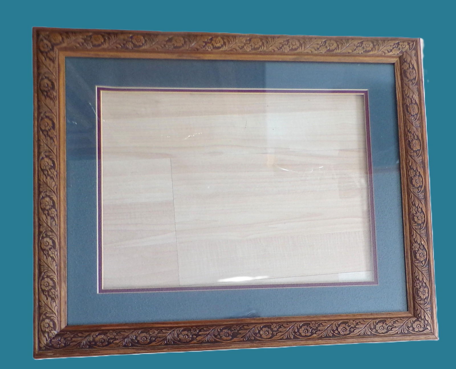 Large Mid 20th Century Brown Wooden Frame - 4