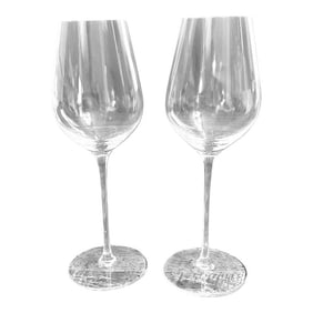 Joshua Steinberg Crystal Sommelier, a Pair of White Wine Stemware