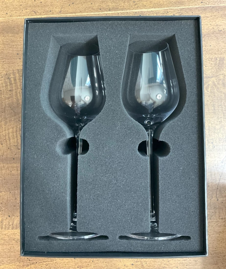 Joshua Steinberg Crystal Sommelier, a Pair of White Wine Stemware - 2
