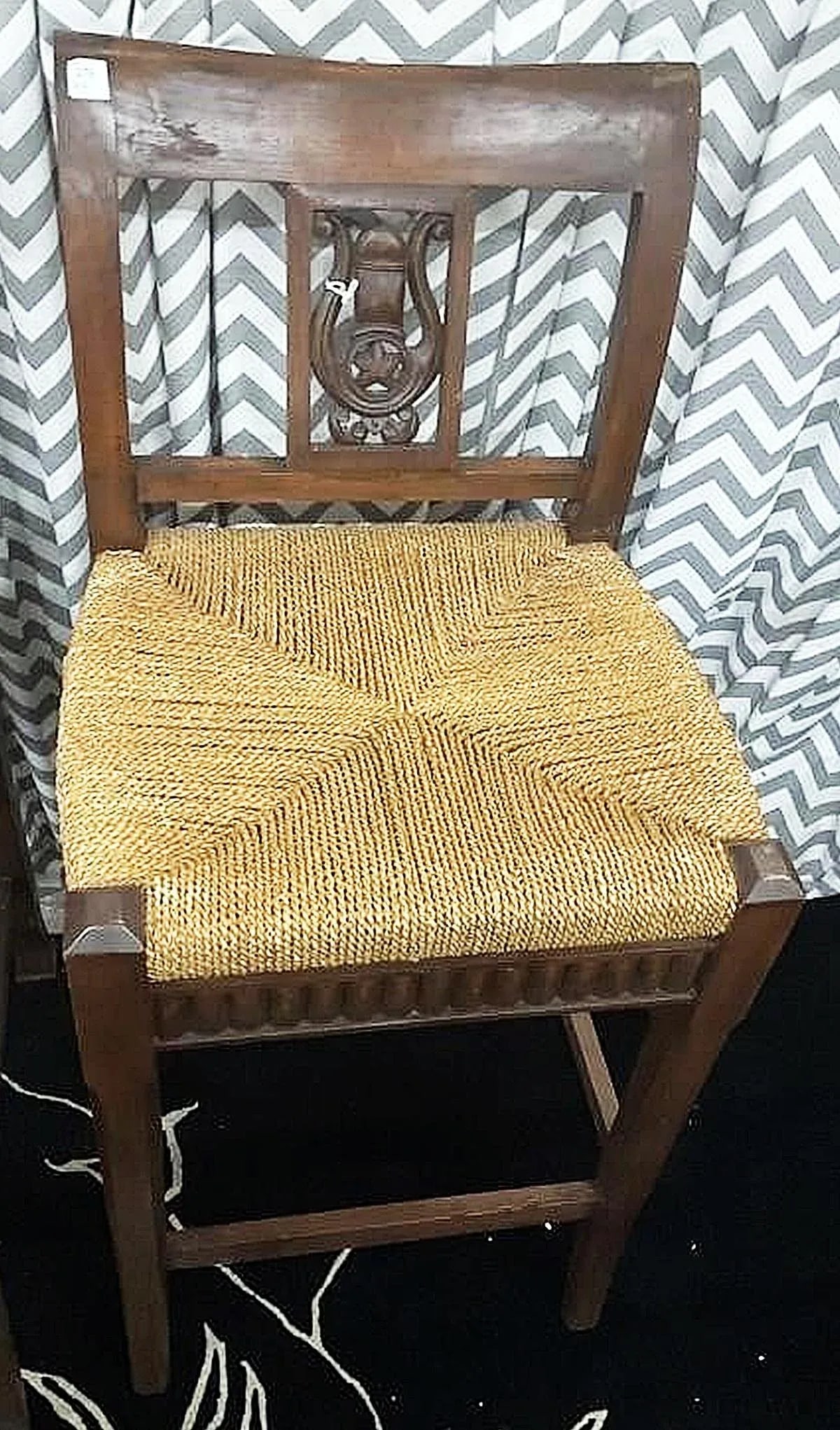 Pair of 1980s Hand Carved Mahogany Bar Stools - 2