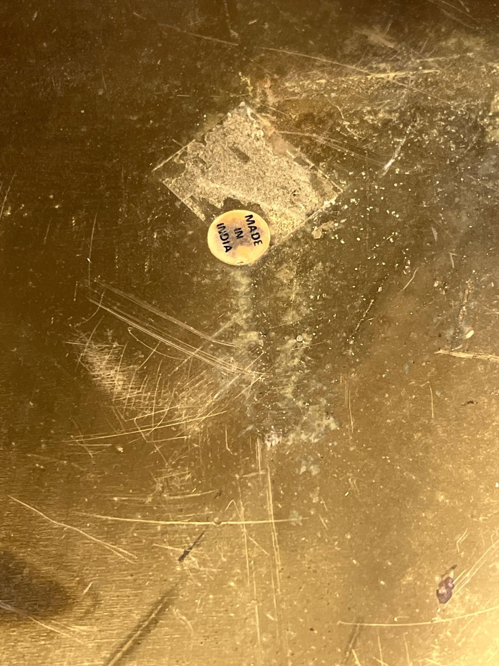 Vintage Hammered Brass Container, Planter, or Trash Can With Rope Design, India - 3