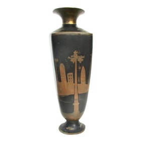 Japanese Enamel Vase Circa 1904-1905, Port of Japan