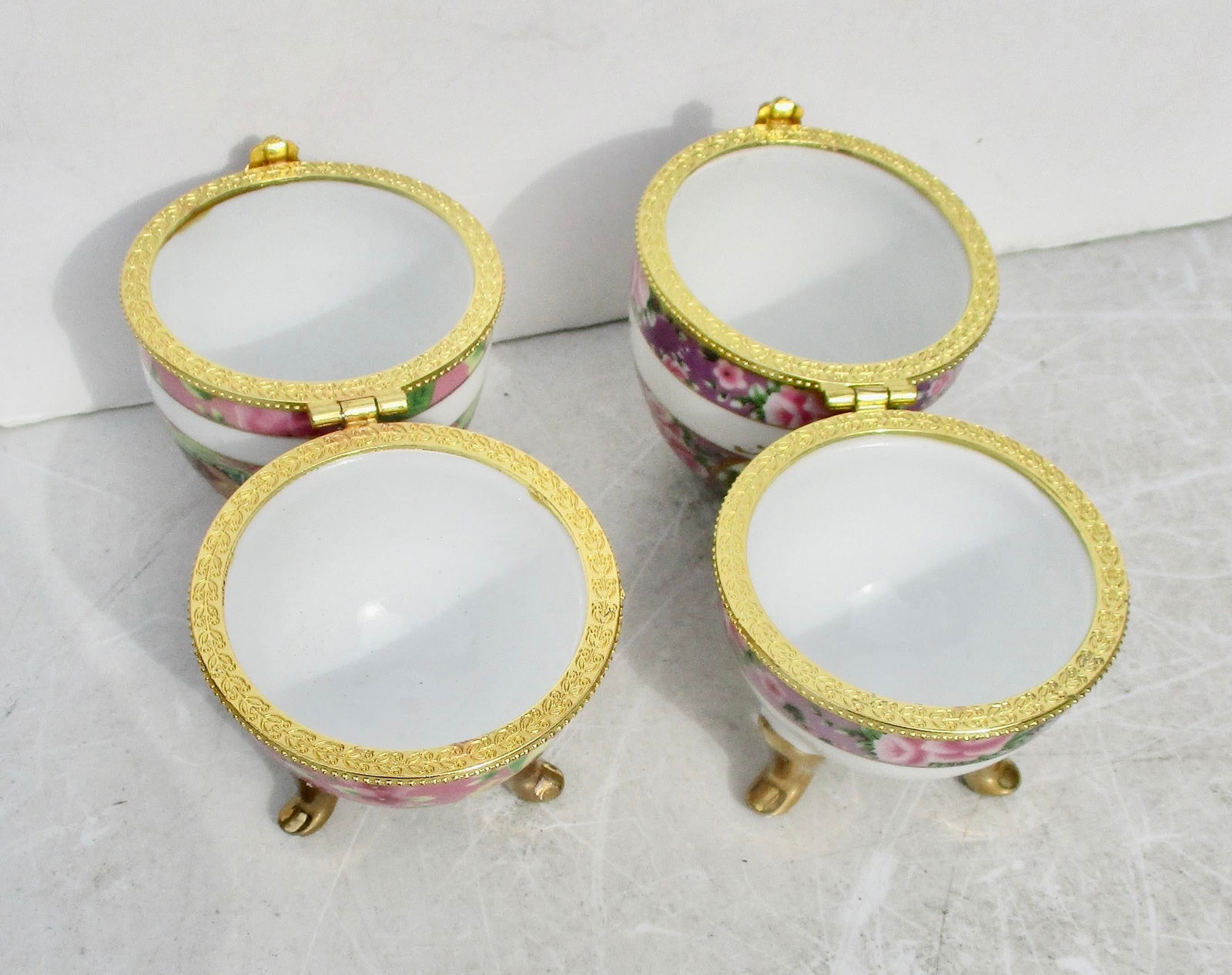 Limoge Ring Boxes - A Pair of 2 - 4