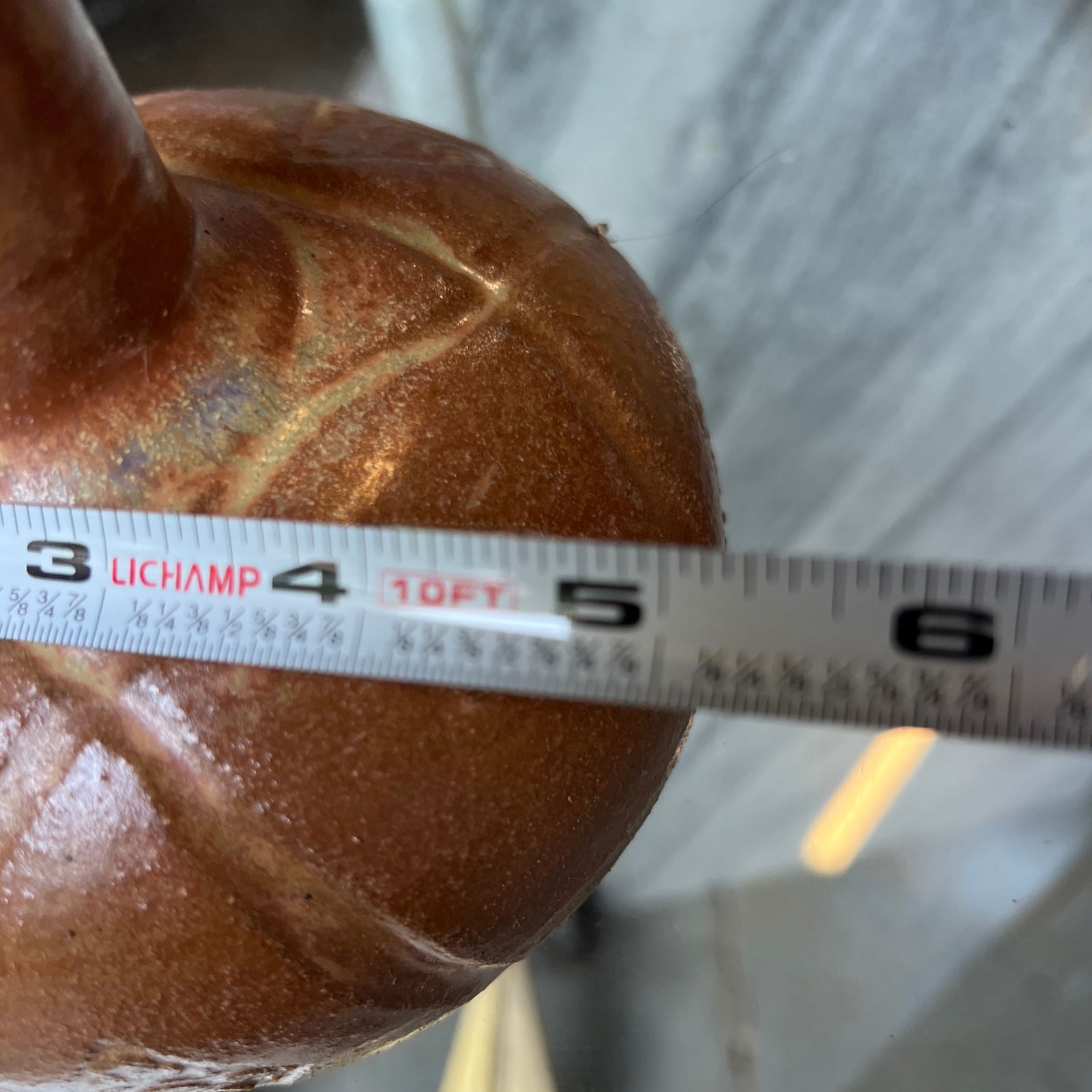 Small 1990s Brown Ceramic Boho Chic Vase, Signed by the Artist - 3