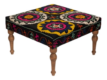 Square Suzani Ottoman - Coffee Table