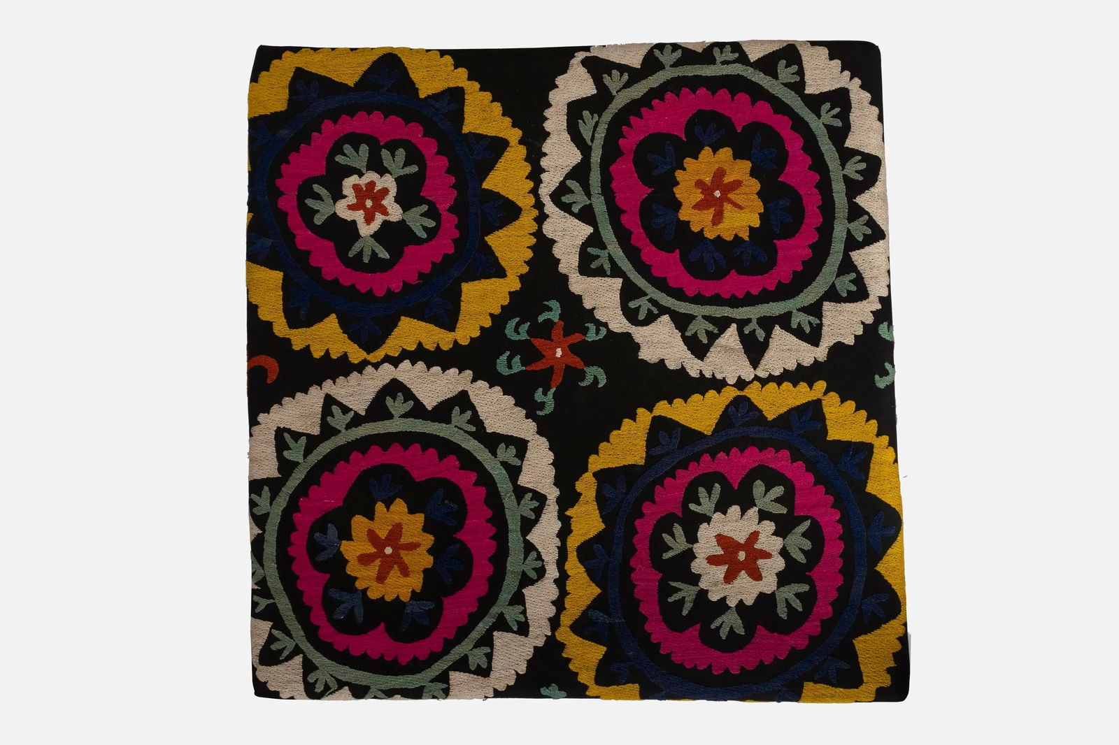 Square Suzani Ottoman - Coffee Table - 3