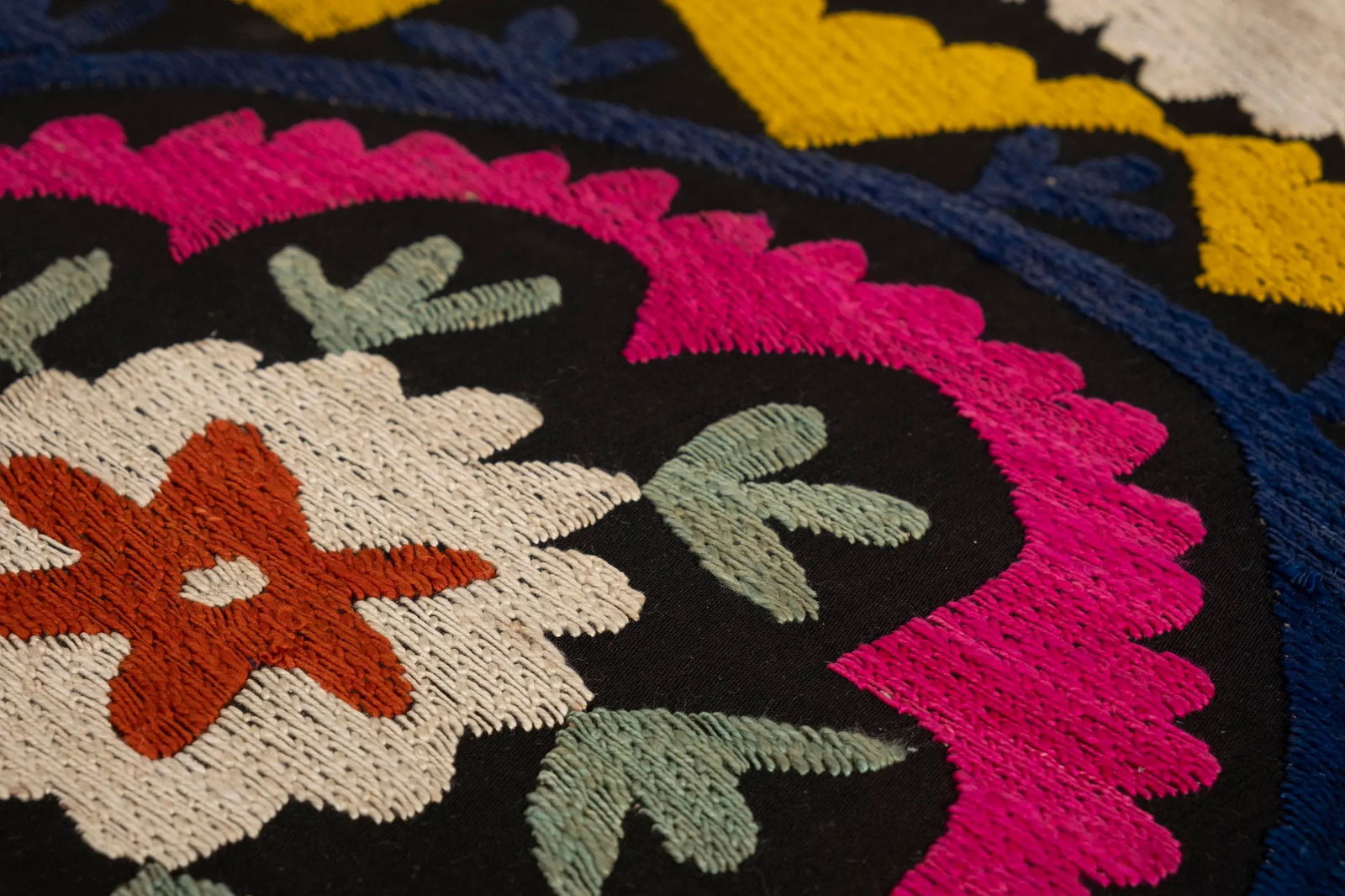 Square Suzani Ottoman - Coffee Table - 4