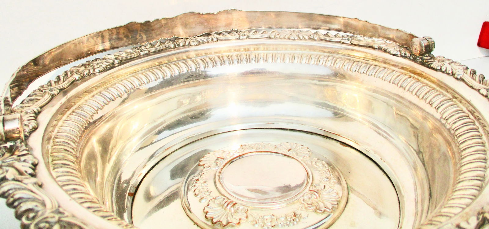 Antique Shefflield Plate Swing Handle Basket - 3