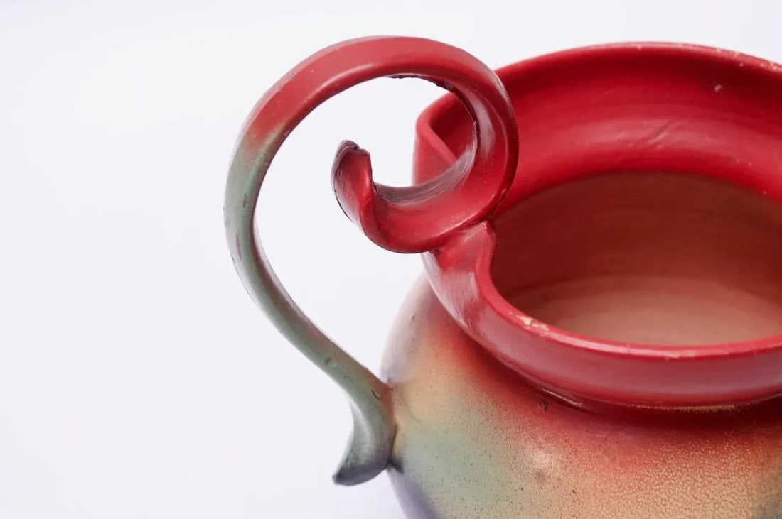 Mid-Century Dutch Hand-Painted Ceramic Decorative Pitcher - 11