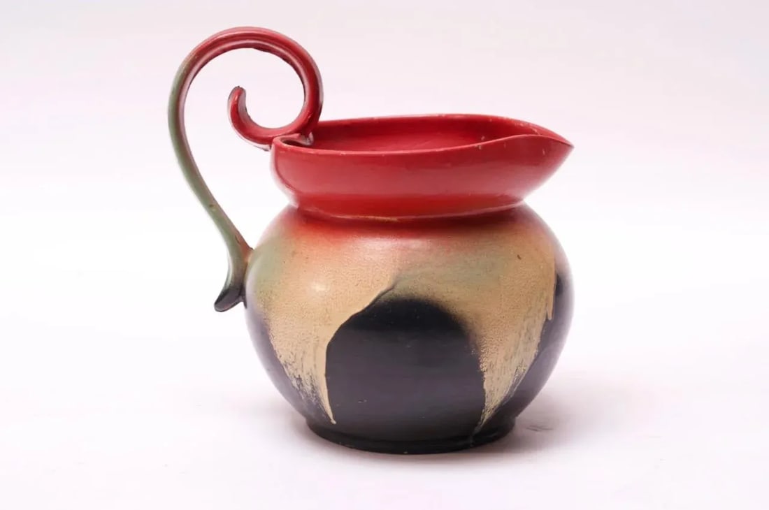 Mid-Century Dutch Hand-Painted Ceramic Decorative Pitcher - 13