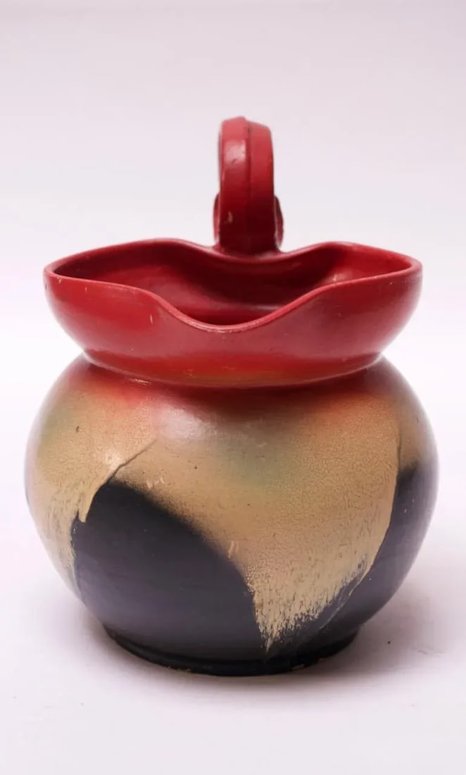 Mid-Century Dutch Hand-Painted Ceramic Decorative Pitcher - 2