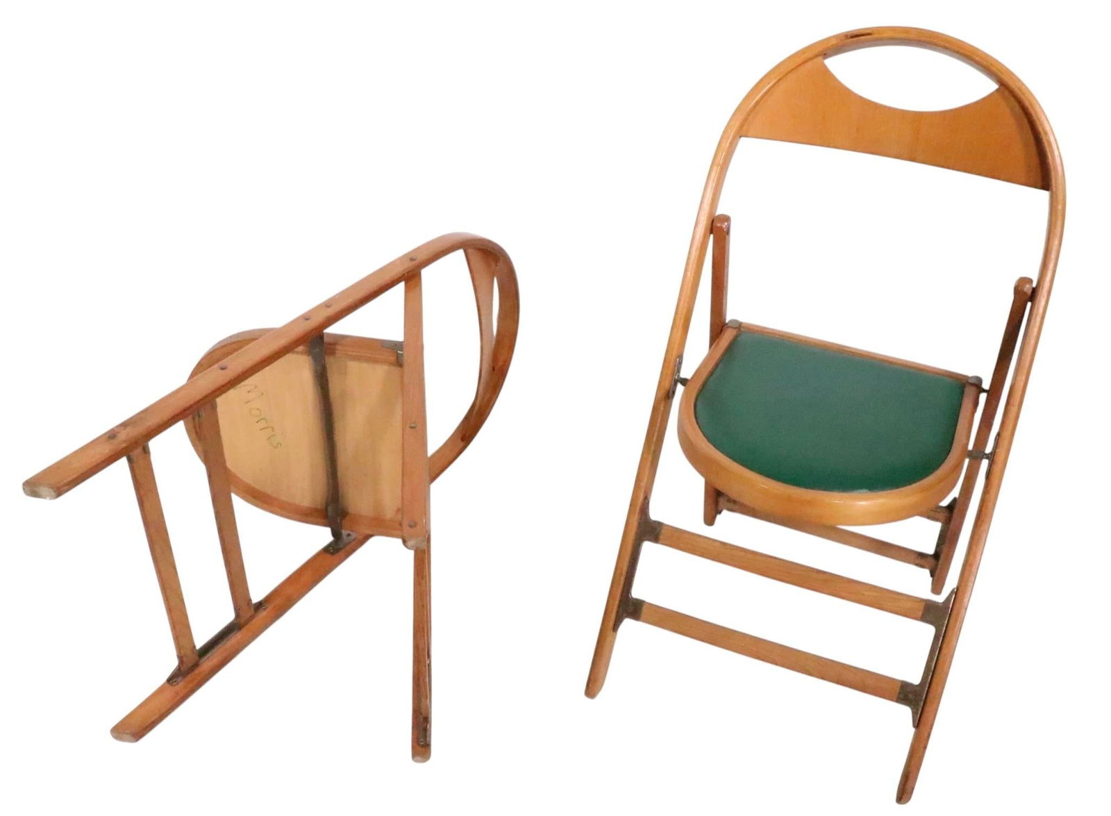 Pr. Vintage Folding Chairs by Silleria La Malinche Mexico C 1950/60's - Set of 2 - 14