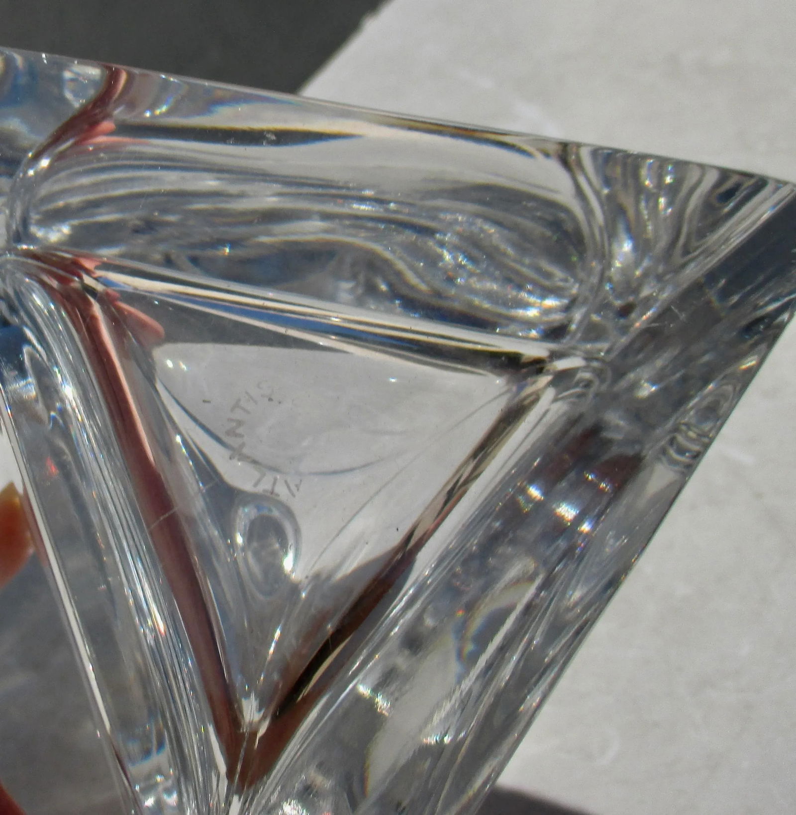 Atlantis Triangular Crystal Whisky Decanter - 6