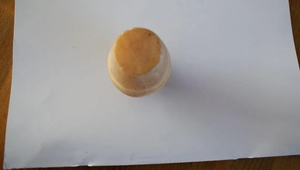 19th C Egyptian Revival Marble Flask in Beige Stone - 8