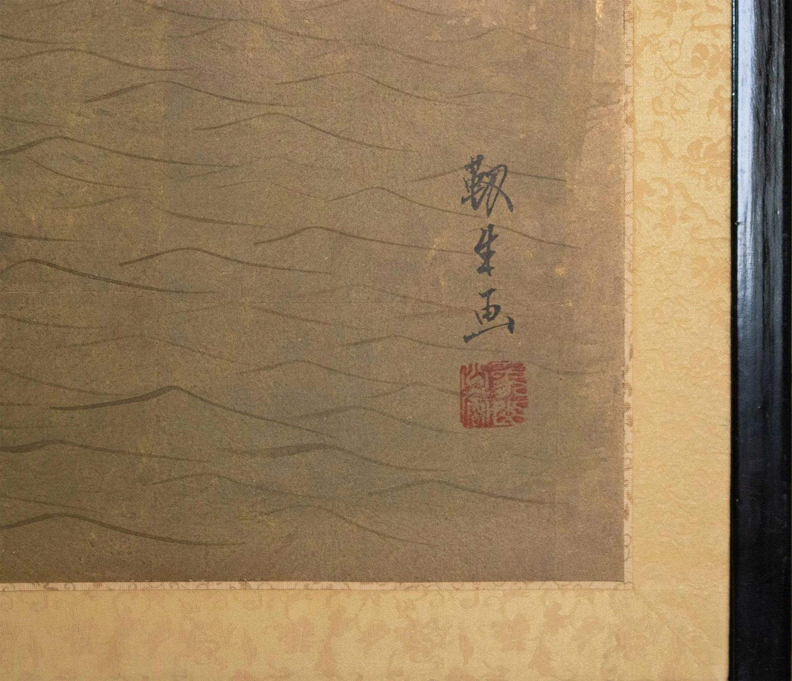 1960s ShÅwa Era Japanese Byobu Screen "Landscape With Gazebo" - 13