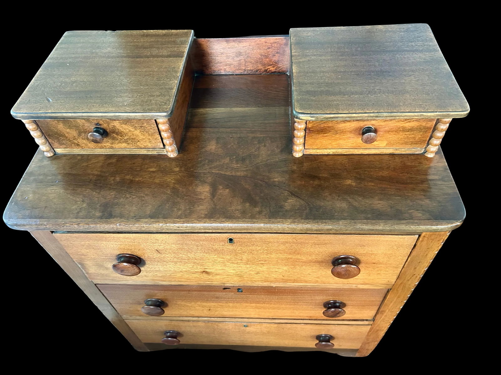 Antique 19th Century Pine Chest of Drawers - 13