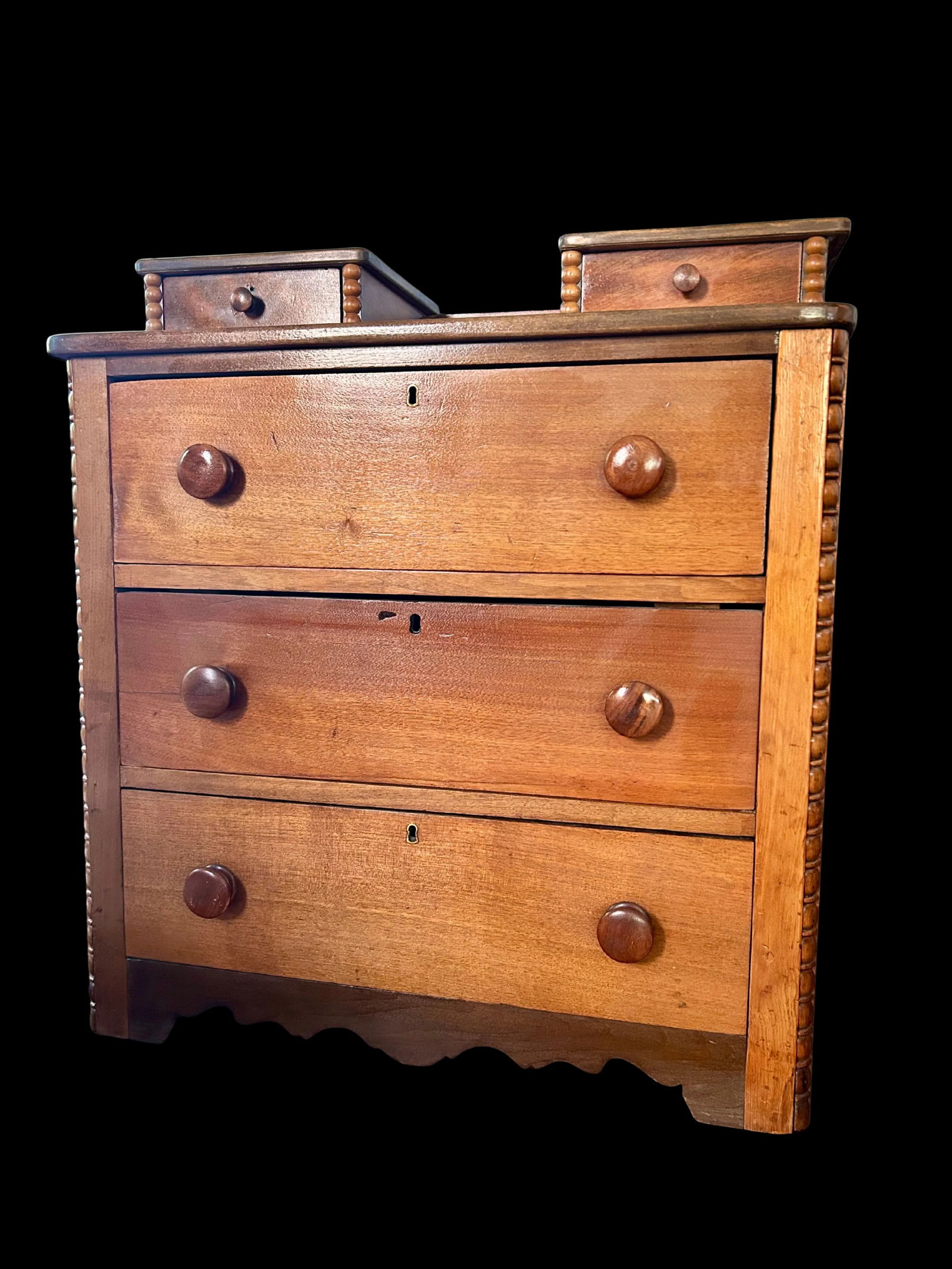 Antique 19th Century Pine Chest of Drawers - 3