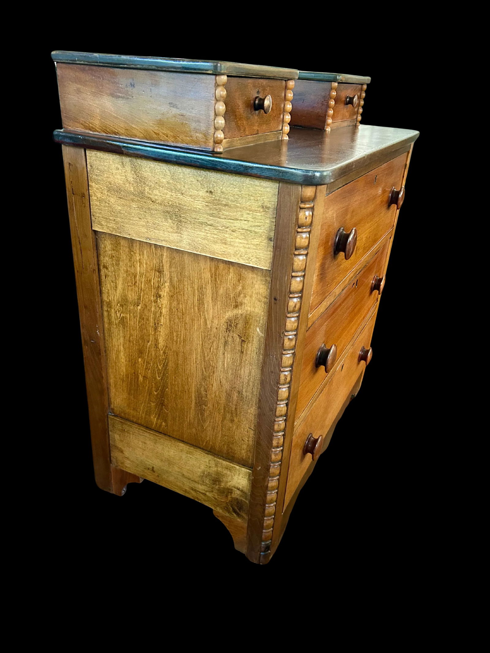 Antique 19th Century Pine Chest of Drawers - 5