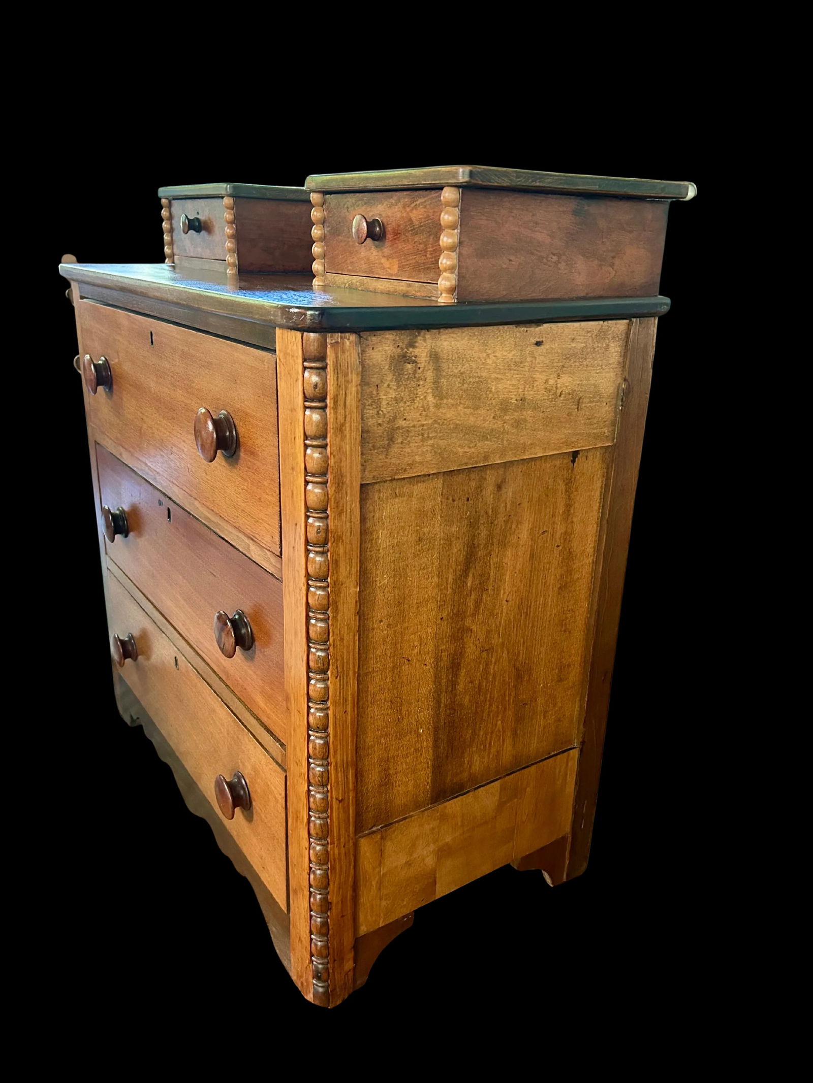 Antique 19th Century Pine Chest of Drawers - 6