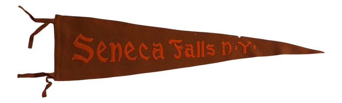 Antique Seneca Falls Felt Flag