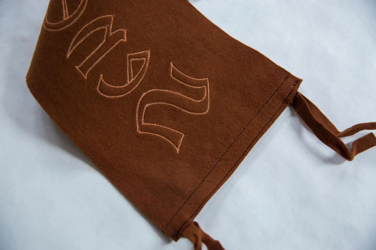 Antique Seneca Falls Felt Flag - 6