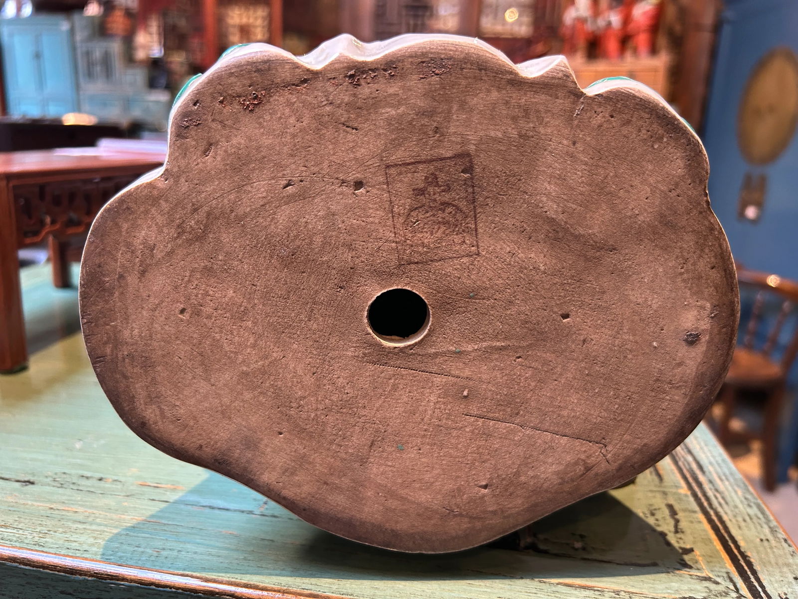 Chinese Canton Color Mixed Feng Shui Fok, Lok, Sau Figure Set - 11