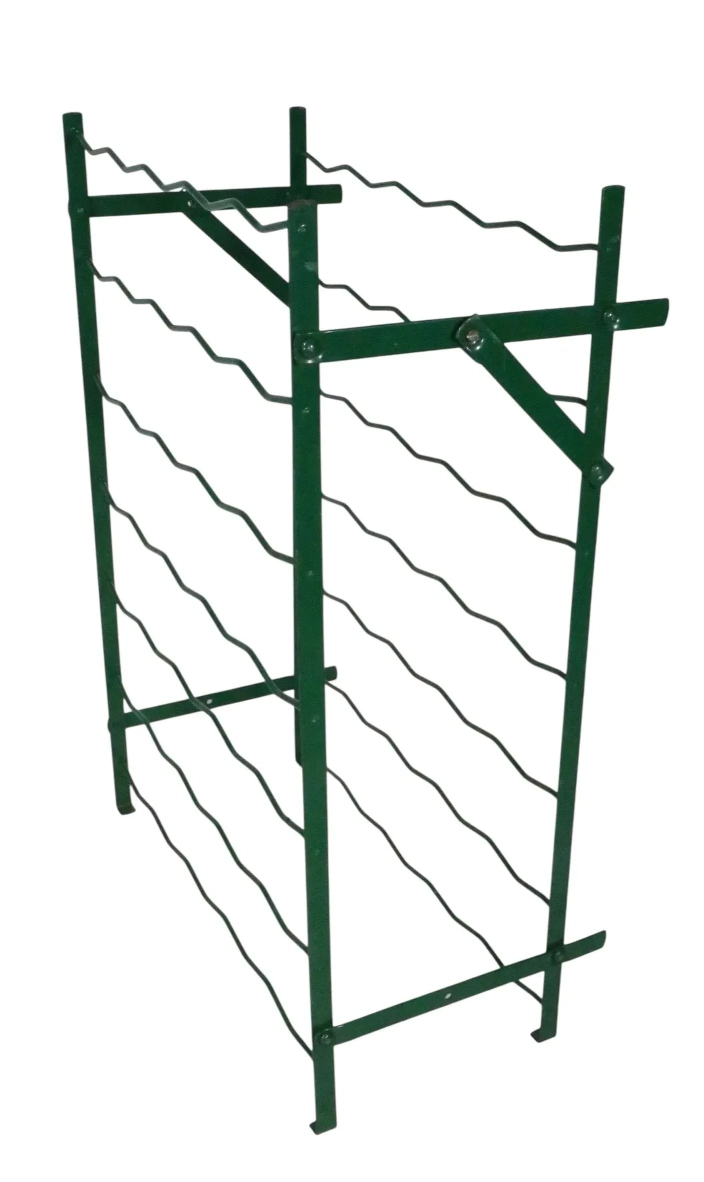 Late 20th Century Freestanding Wire Work 35 Bottle Wine Rack - 4