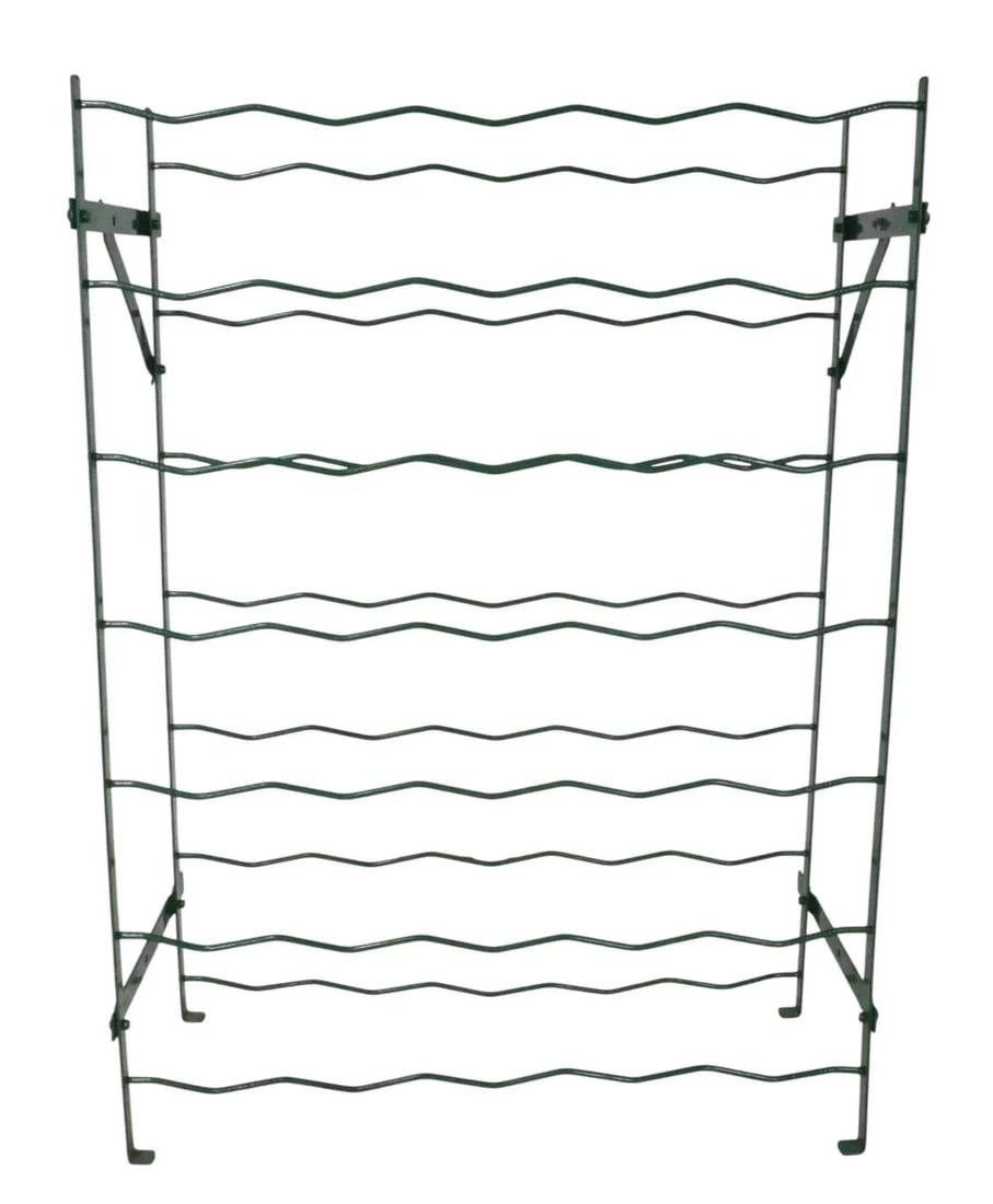 Late 20th Century Freestanding Wire Work 35 Bottle Wine Rack - 6