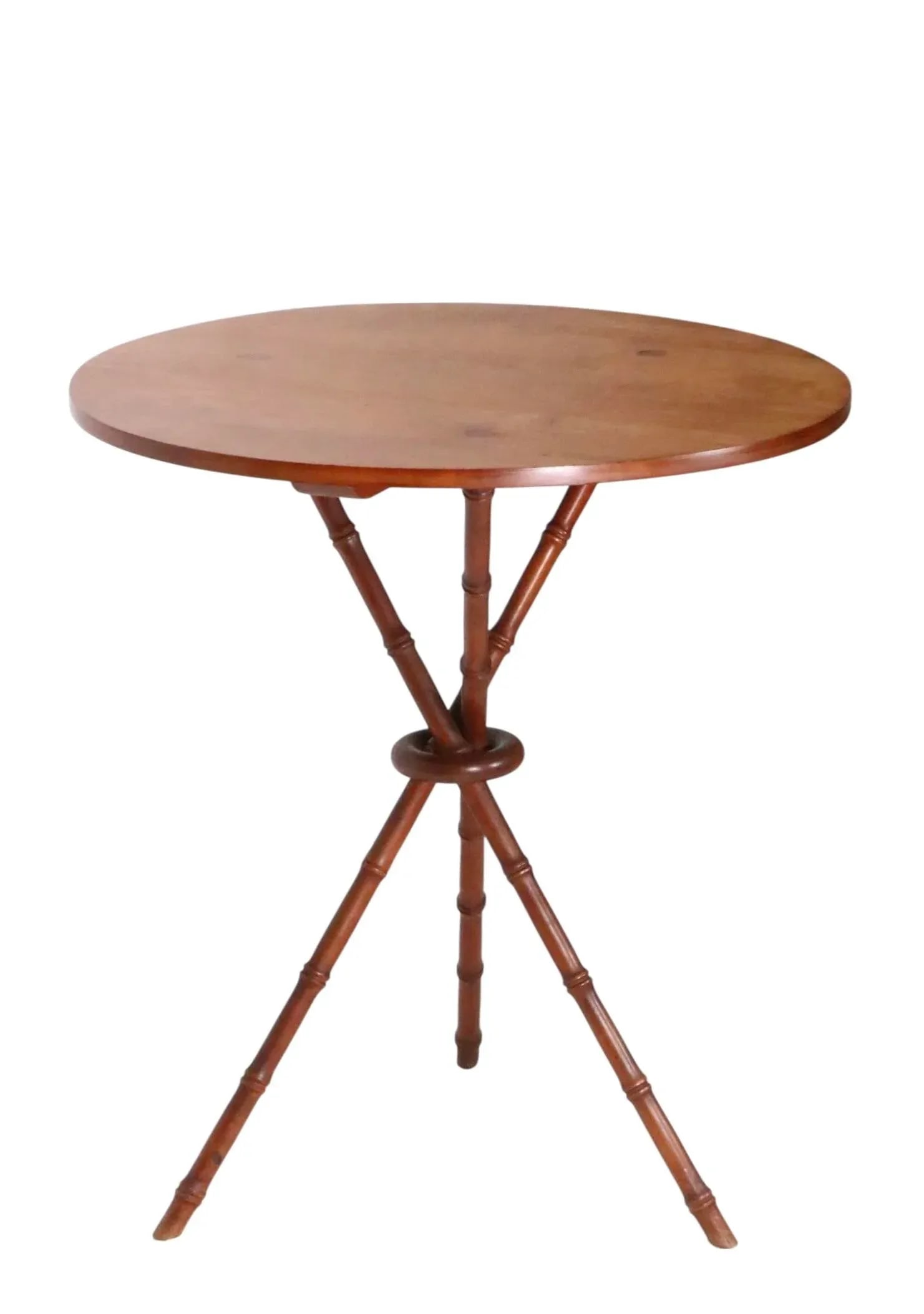 Faux Bamboo Gueridon Donut Table by Trutype - 6