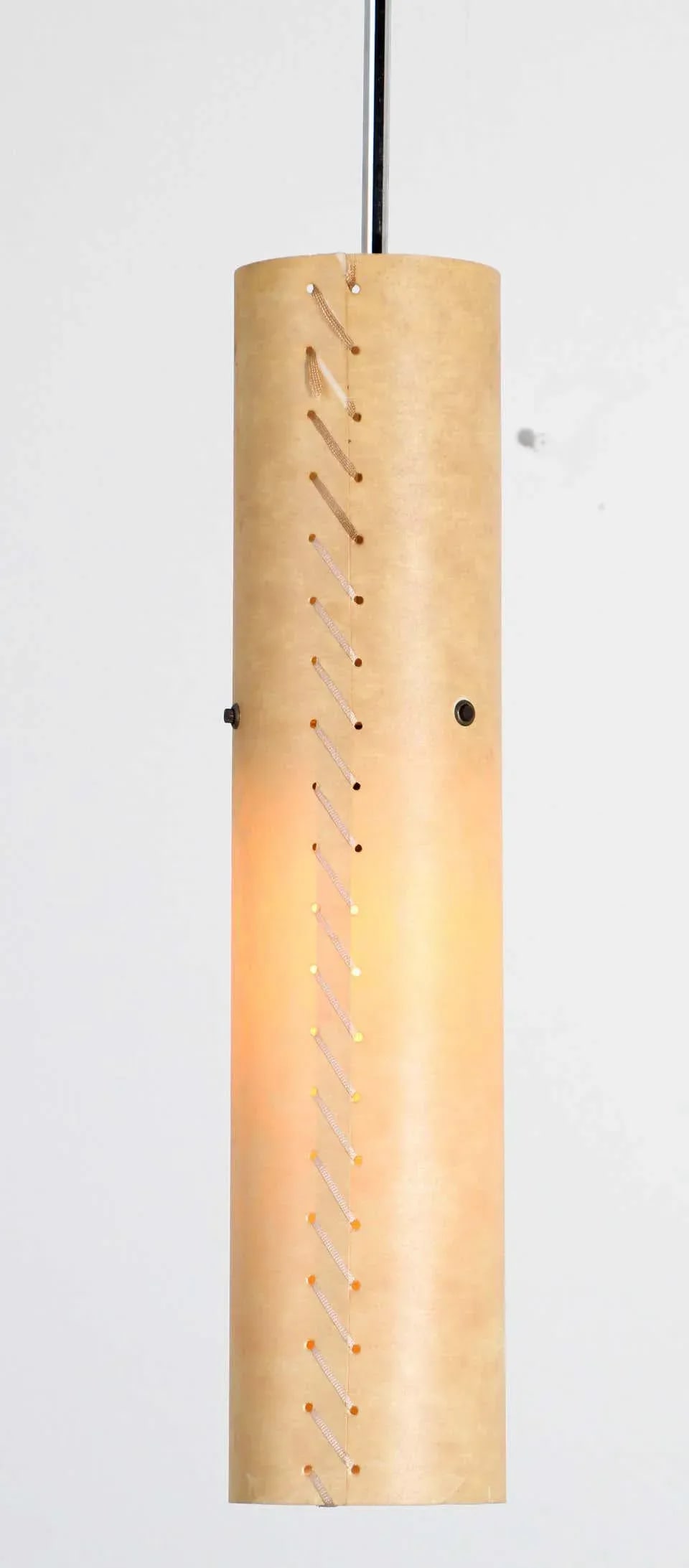 Pendant Light with Stitched Beige Parchment, Santa & Cole - 12