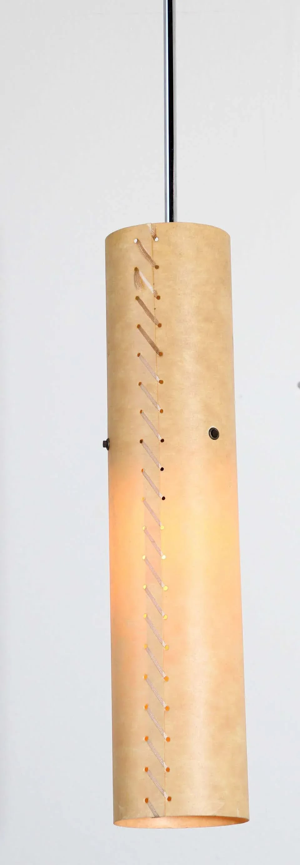 Pendant Light with Stitched Beige Parchment, Santa & Cole - 8