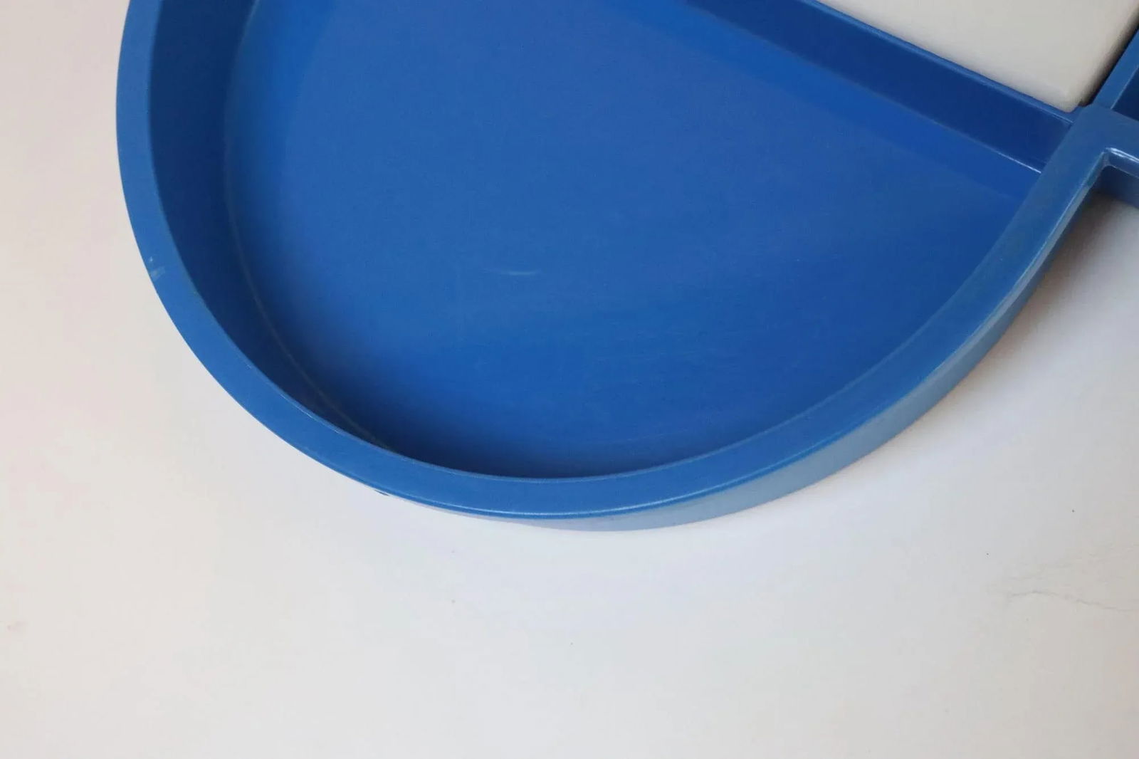 Vintage Blue Clover Divided Tray With Cutting Board by Gunnar Cyren for Dansk - 10