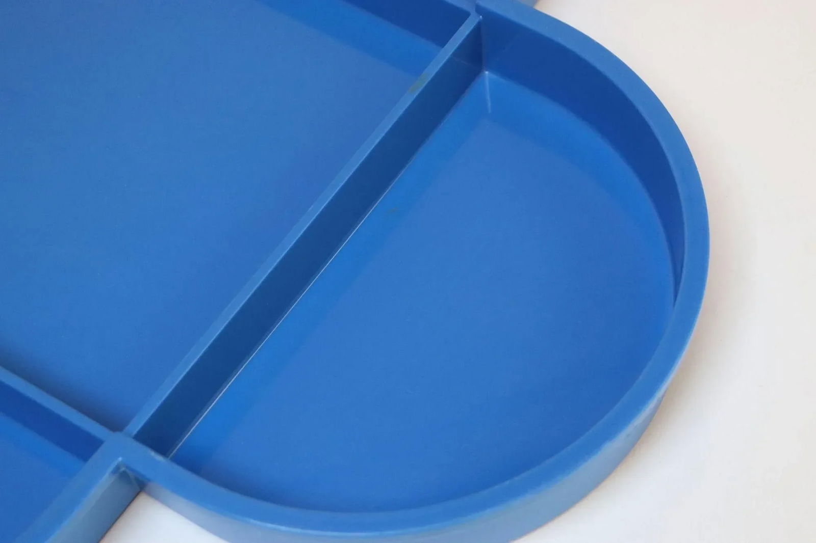 Vintage Blue Clover Divided Tray With Cutting Board by Gunnar Cyren for Dansk - 8