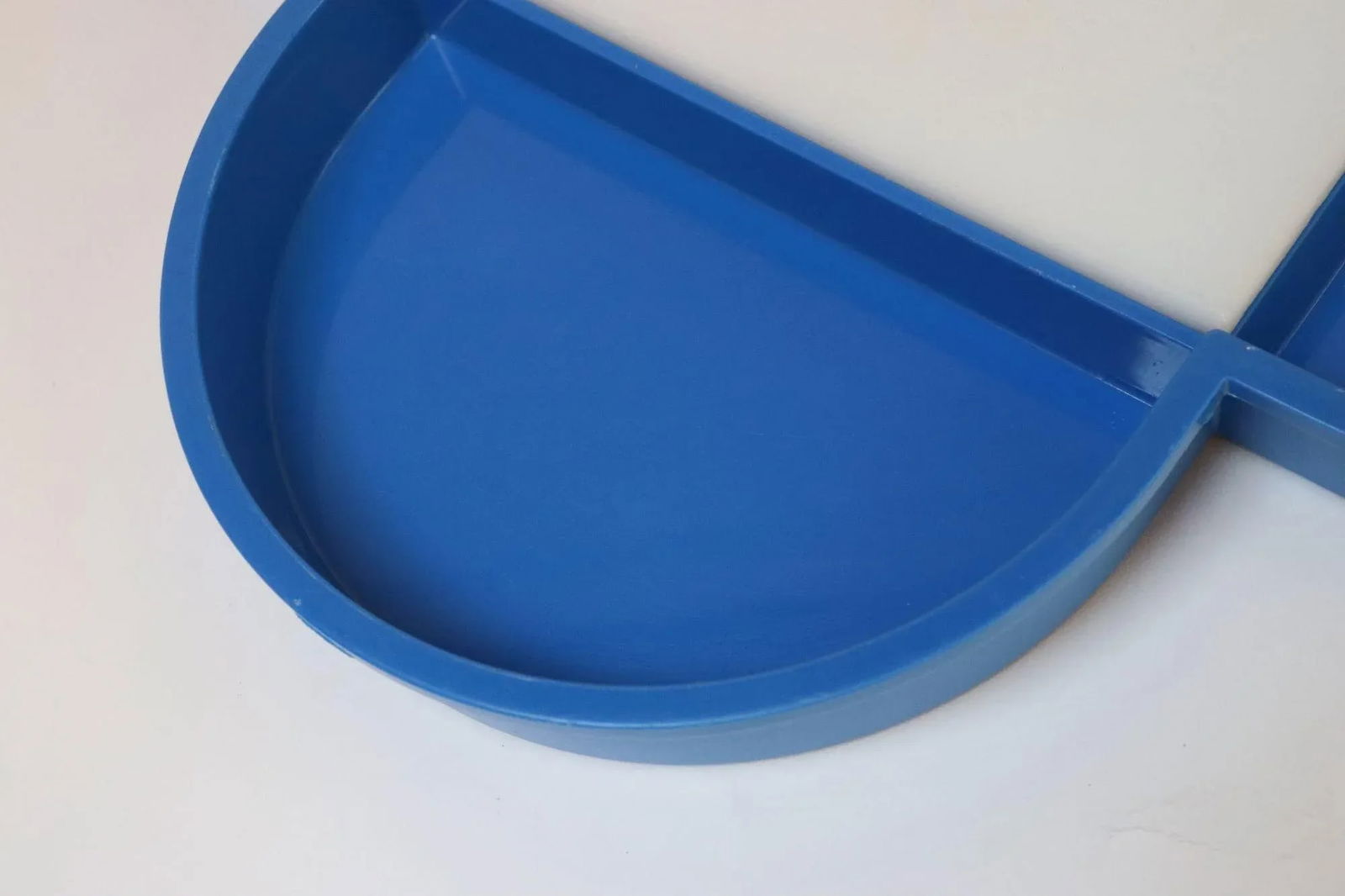 Vintage Blue Clover Divided Tray With Cutting Board by Gunnar Cyren for Dansk - 9