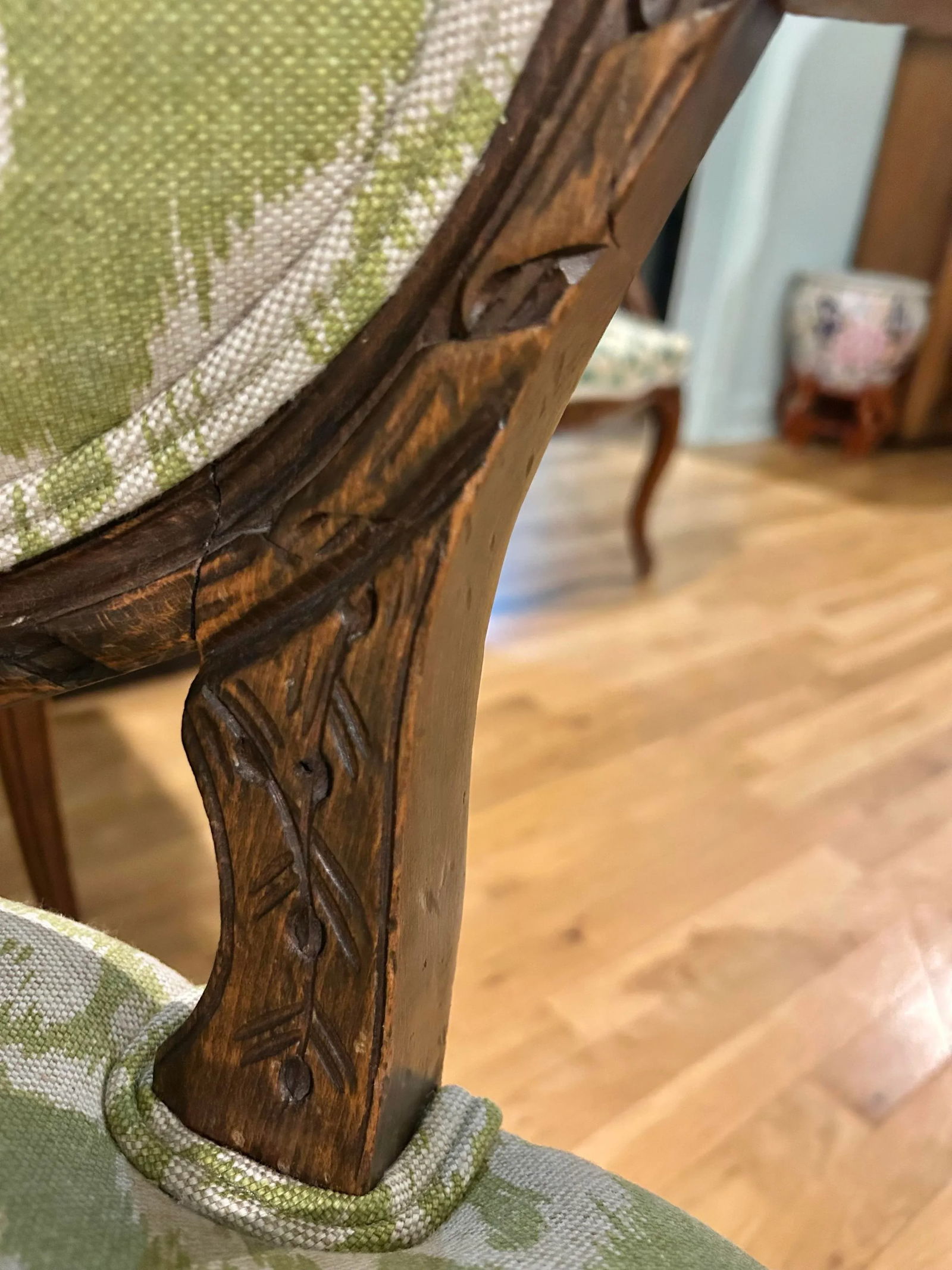 Early 20th Century Louis XVI Fauteuil French Style Armchair - 8