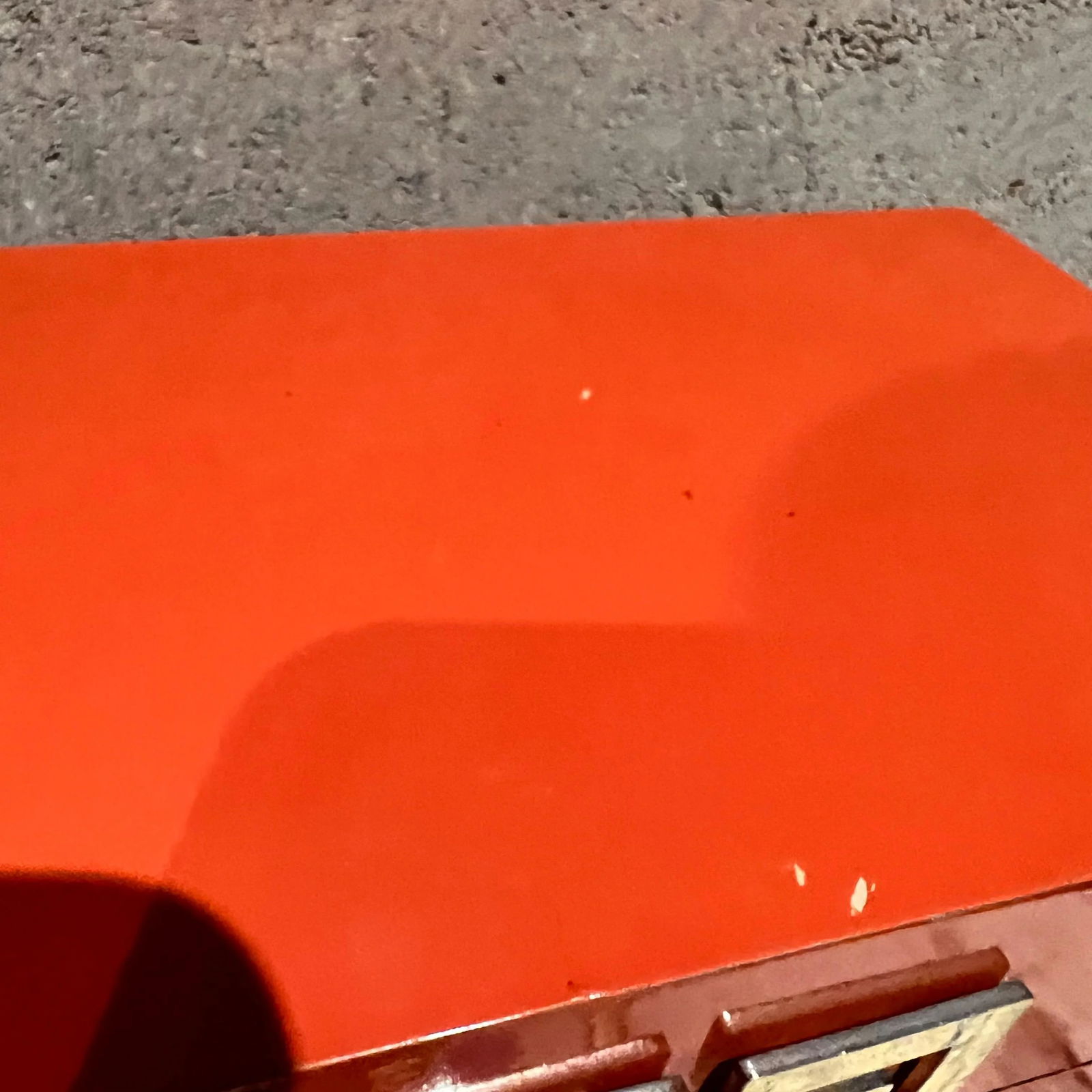 Vintage Orange Box Decorative Geometric Gold Accent - 5