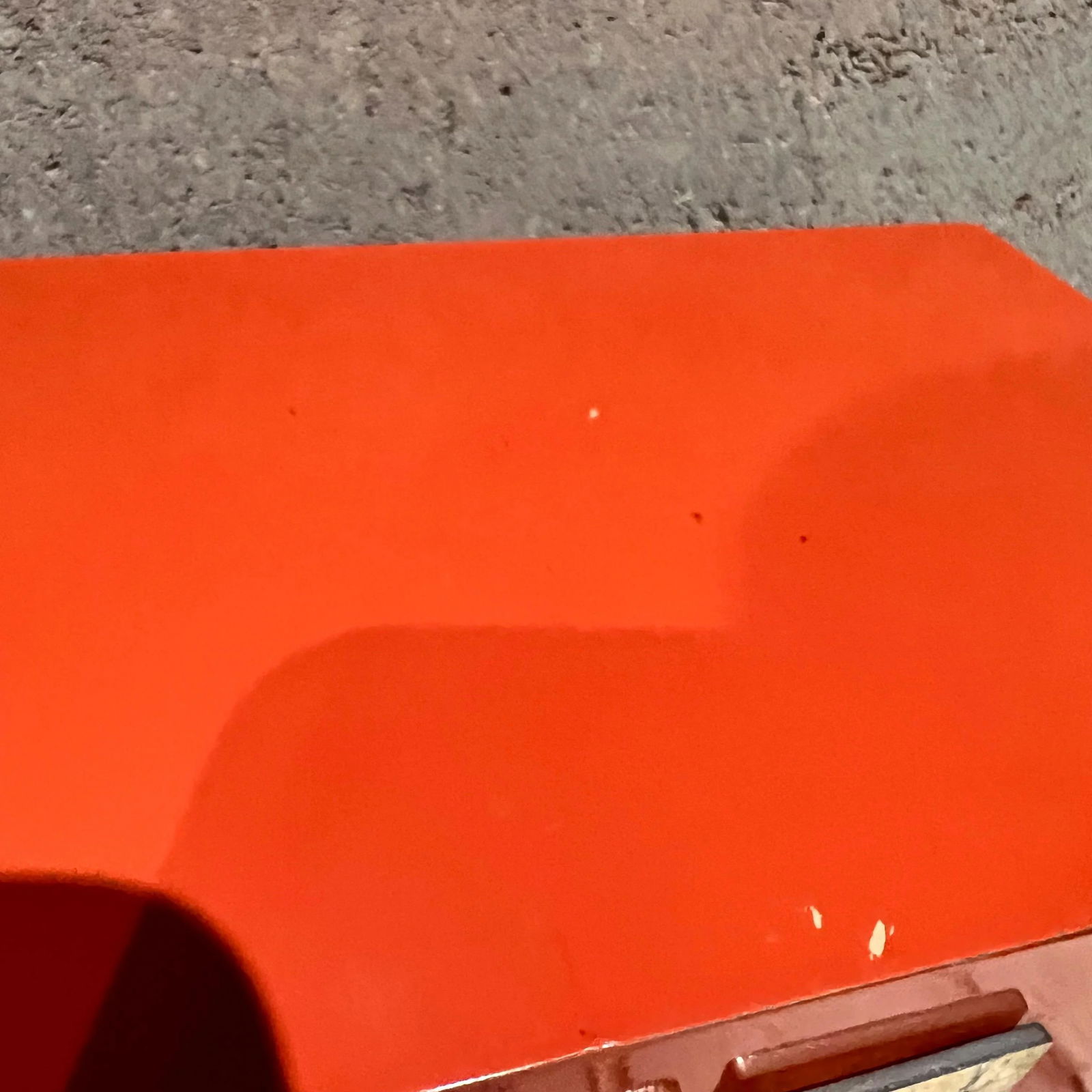 Vintage Orange Box Decorative Geometric Gold Accent - 9