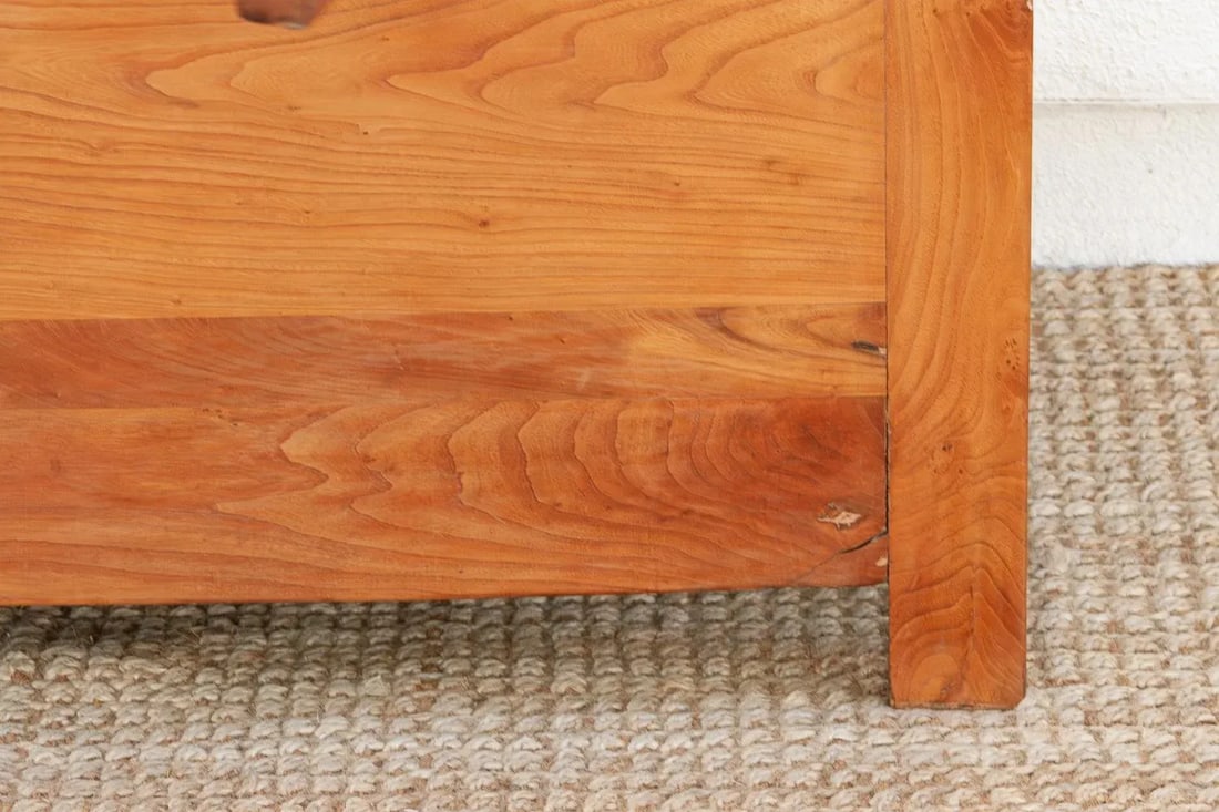 19th Century Chinese Elm & Brass Armoire - 5