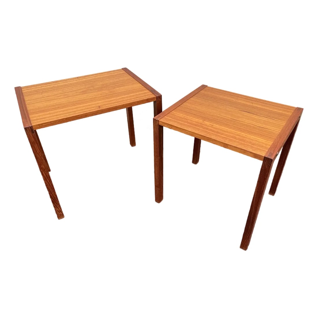 Bent Silberg Mobler Danish Modern Teak Nesting Tables- Set of 2, 1960's (1 of 12)