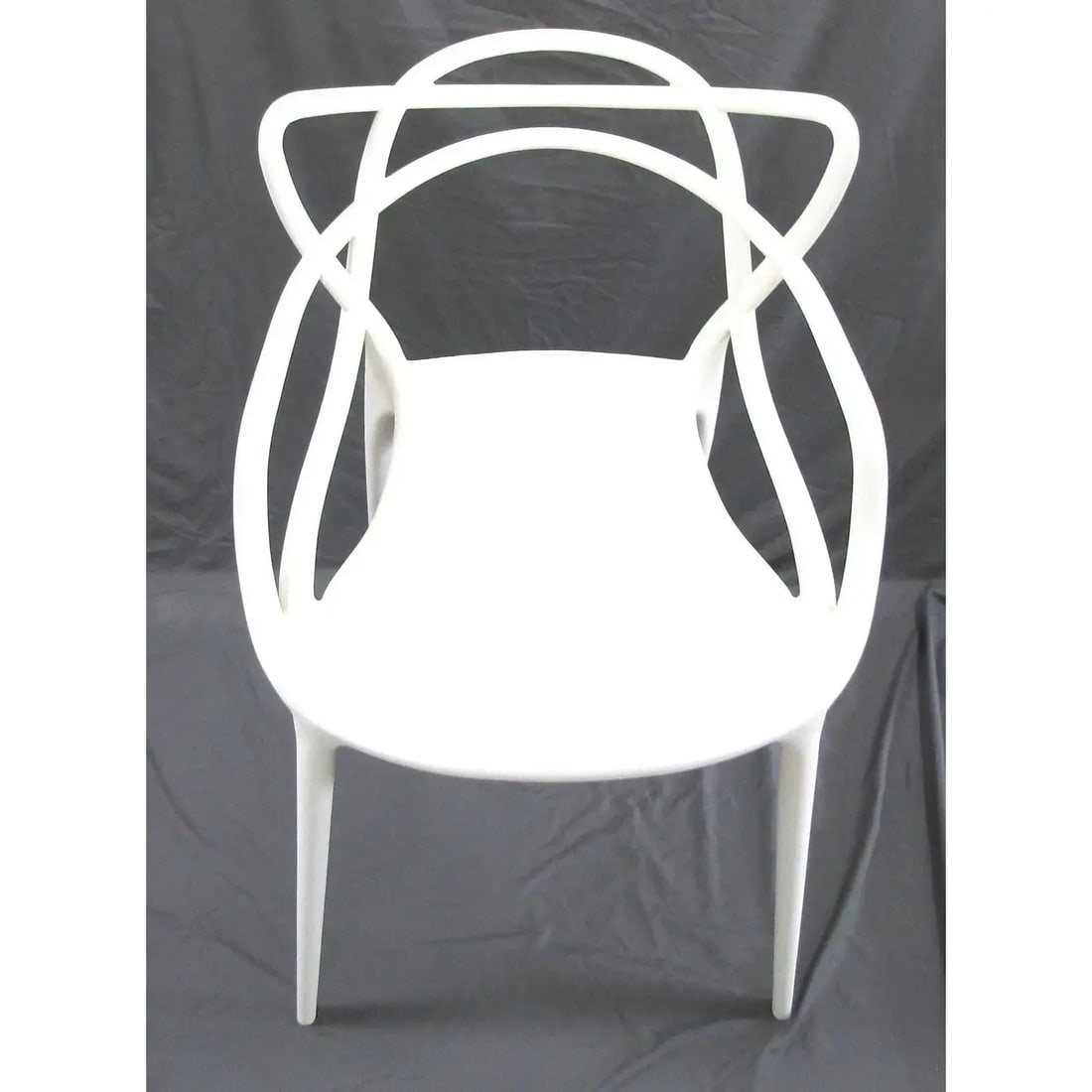 Mid-Century Modern White Technopolymer Chair Attributed to Philippe Starck for Kartell - 14