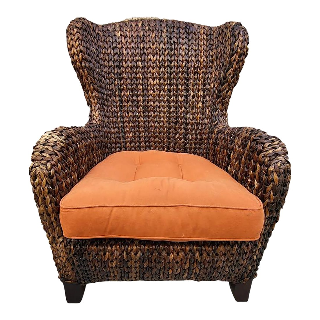 Pottery Barn Seagrass Wingback Armchair