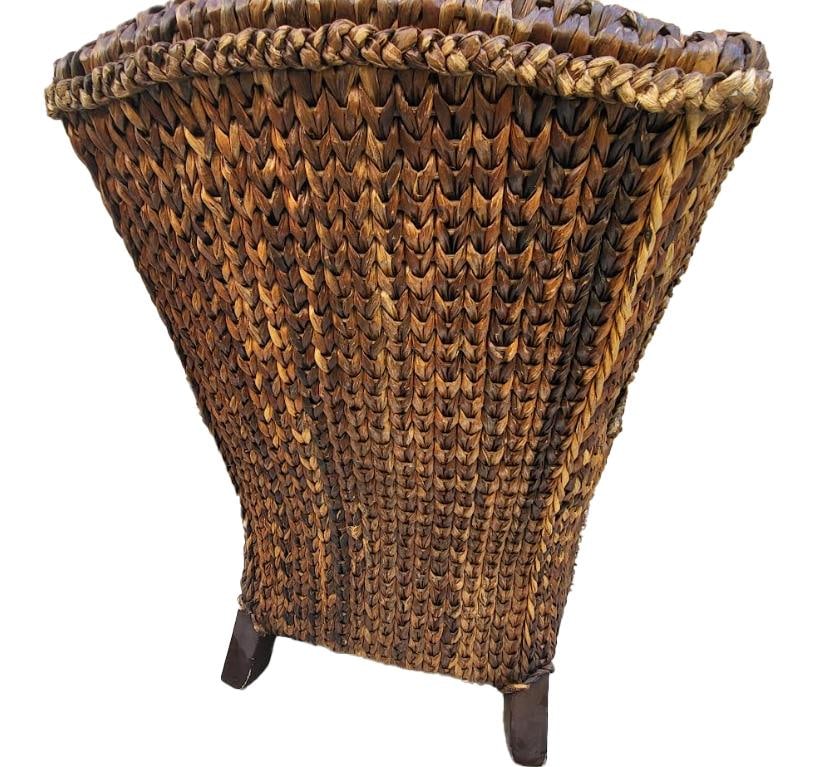 Pottery Barn Seagrass Wingback Armchair - 5