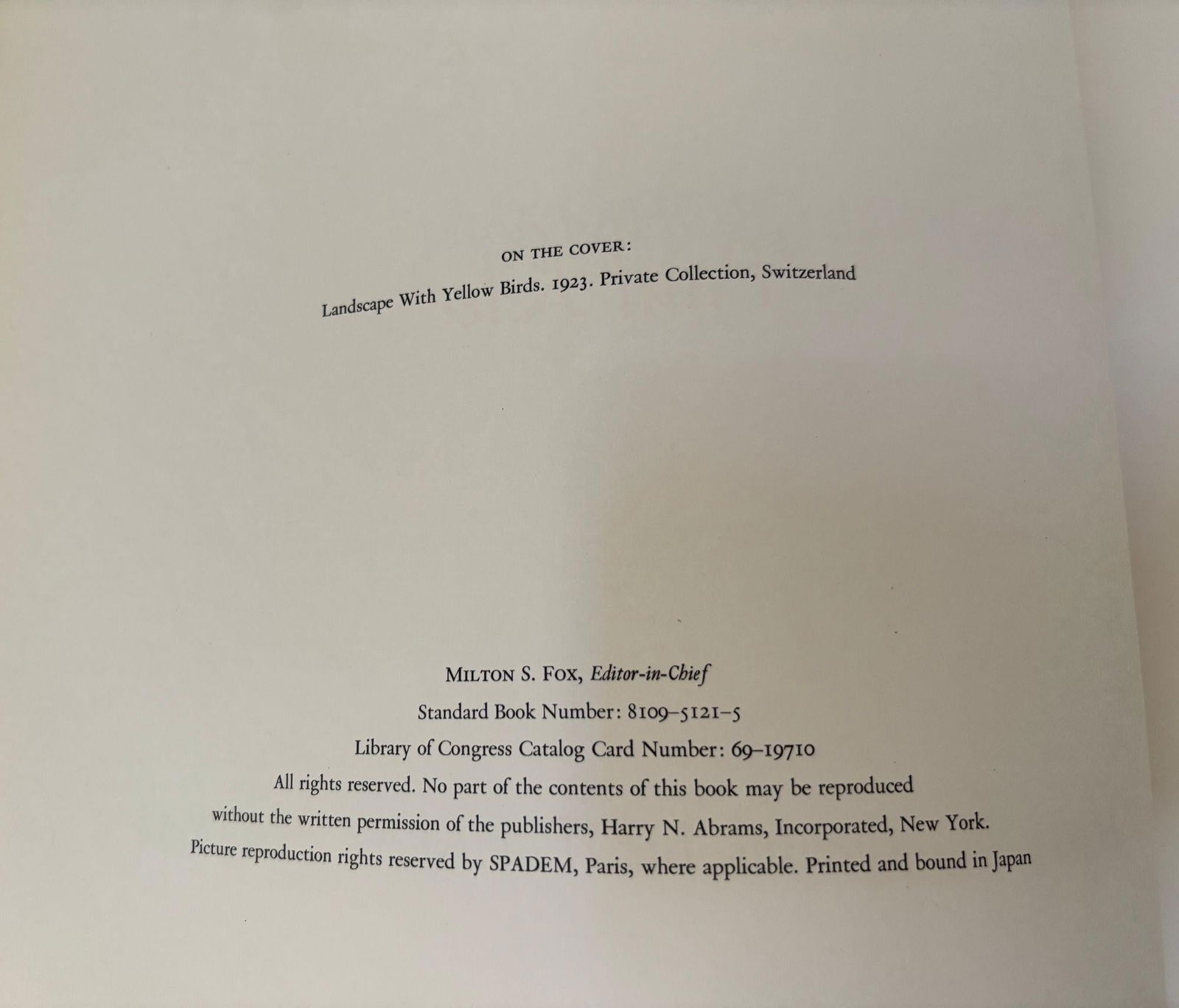 Paul Klee Great Art of the Ages by Will Grohmann, 1969 Abrams Hardcover - 6