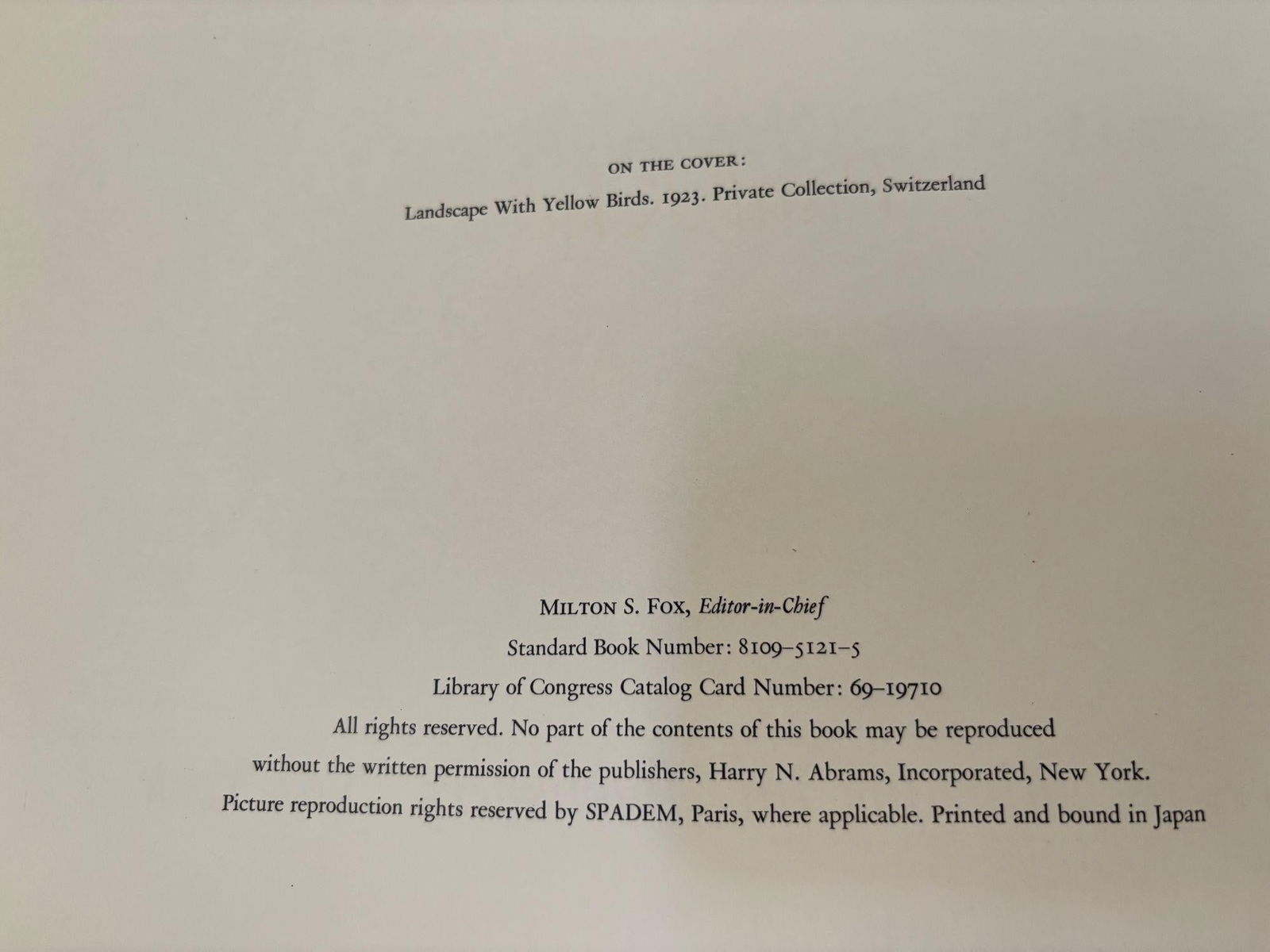 Paul Klee Great Art of the Ages by Will Grohmann, 1969 Abrams Hardcover - 7
