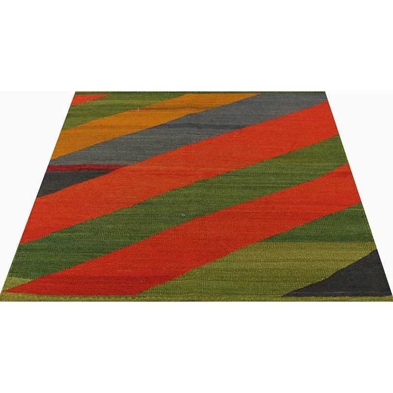 Handwoven Scandinavian Style Persian Kilim Rug3'1" X 3'3" - 8